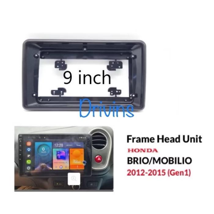 Gambar Frame Head Unit Double Din Android Honda Brio / Mobilio 9” Inch 2012-2015 - Frame dari Drivins undefined Tokopedia
