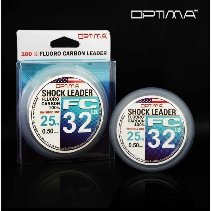 Gambar Shock Leader 100% Fluorocarbon - Optima - 0.12mm/3LB dari Umpan Kriik undefined Tokopedia