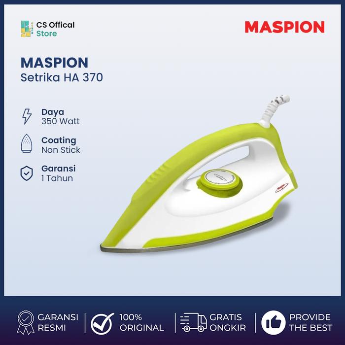 Gambar MASPION HA 370 Automatic Iron Setrika 350 Watt dari Cahaya Samodra Store undefined Tokopedia