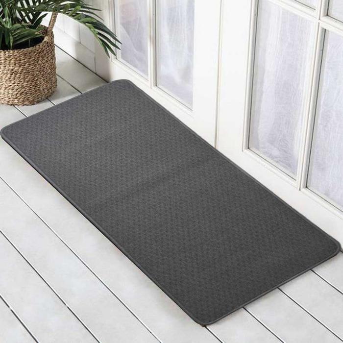 Gambar YUME Karpet Runner / Keset 50x120cm Anti Slip Polos - Grey dari Amore Collections_NEW undefined Tokopedia