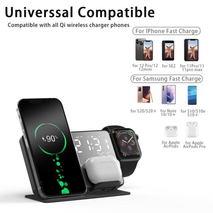 Jual in Wireless Charger For iPhone 14 13 12 Apple Watch S8