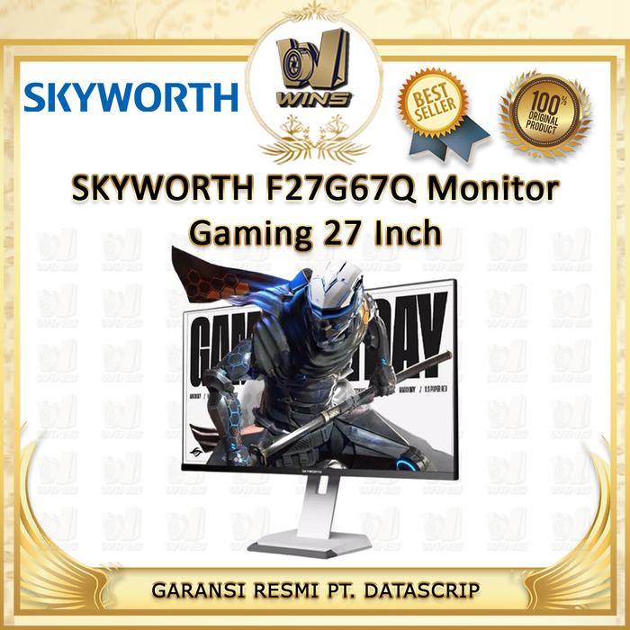 Gambar SKYWORTH F27G67Q Pro Monitor Gaming 27 Inci 300Hz 2K QHD IPS Panel HDR400 Garansi 3 Tahun Original Baru - Stand Bawaan, Bubble Wrap dari WINS OFFICIAL STORE Kota Administrasi Jakarta Utara Tokopedia