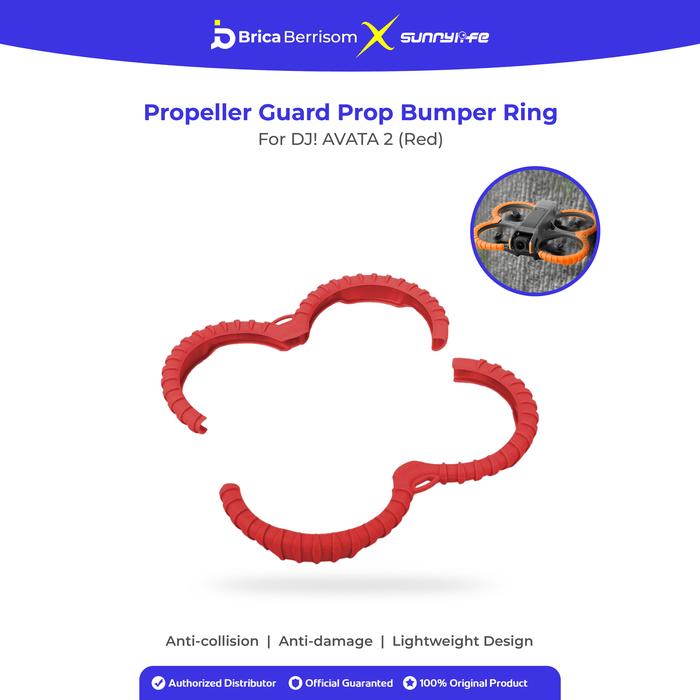 Gambar SUNNYLIFE Propeller Guard Bumper Ring For DJI Avata 2 Anti Collision Protective Cover Drone Aksesoris Accessories - RED dari Brica Berrisom undefined Tokopedia