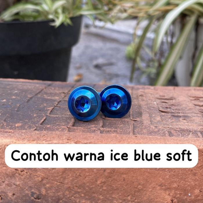 Gambar Titanium pilar m10 x 25 drat 14 25mm original grade 5 vtm baut probolt titanium pilar mode ukuran drat 14 harga satuan 1 biji . Motorcycle - Ice blue, 1baut pilar m10x25 dari nj RACUN modifikasi undefined Tokopedia