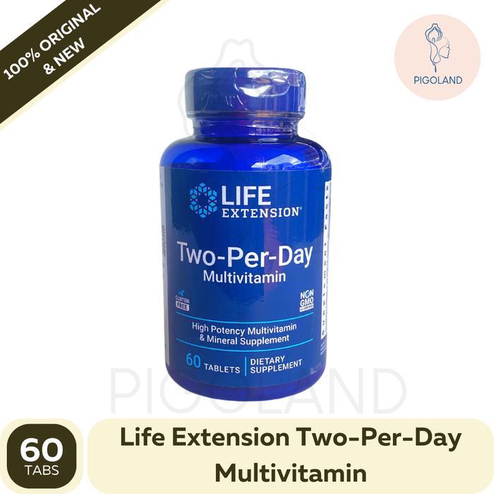 Gambar PREMIUM Life Extension Two Per Day 60 120 Tablets Multivitamin Multi Vitamin Suplemen Penambah Nutrisi Harian Imunitas ORI USA - 60 TAB dari Nada Ganda Utama undefined Tokopedia