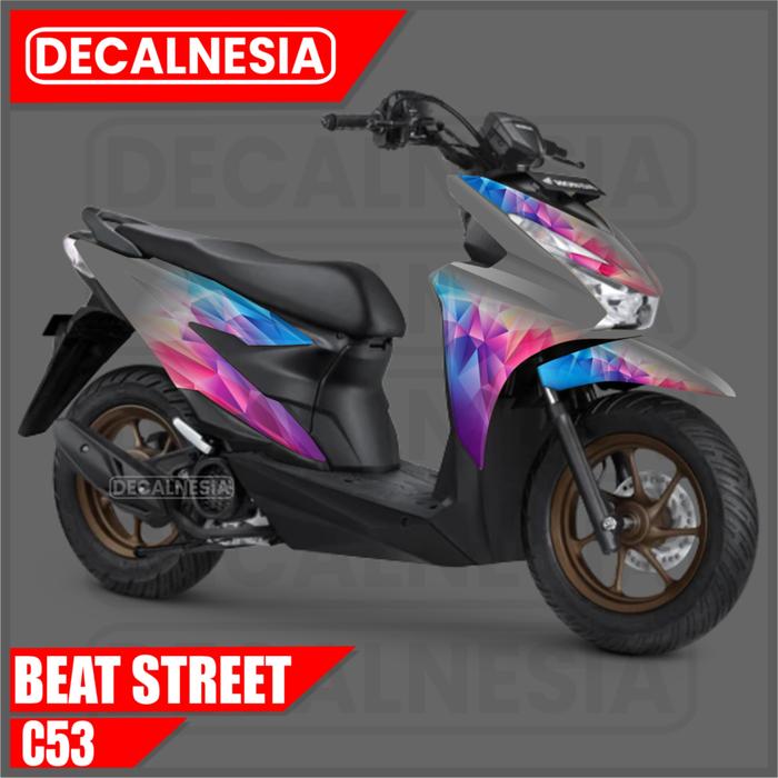 Gambar Decal Stiker Beat Street New 2024 2025 Full Body Variasi Motor Sticker Polos Skotlet Simple Aksesoris Decalnesia C53 - C53 Abu Abu dari Decalnesia undefined Tokopedia