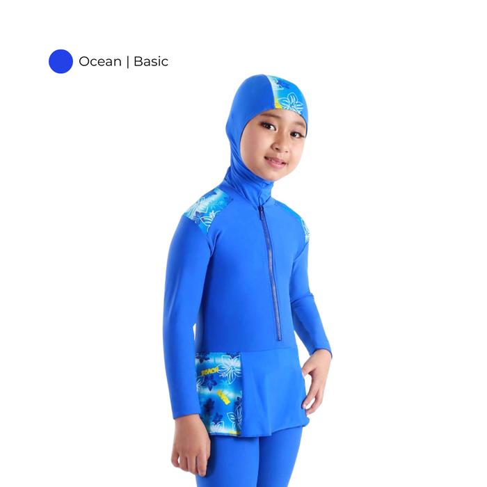 Gambar SILVER Baju Renang Muslimah Anak 1 Set Model Long Diving - 12502 - Ocean | Basic, S dari silversports undefined Tokopedia
