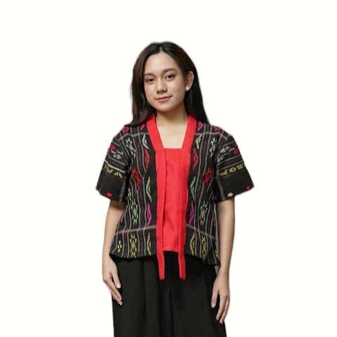 Gambar Jenaka kebaya kutu baru tenun etnik ulos  batak - merah dari jenaka style undefined Tokopedia