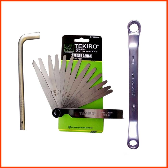 Gambar DTC ALAT SETTING KLEP Feeler Gauge TEKIRO Fuller Gauge Pengukur Setelan Klep KUNCI RING BISA COD kunci bengkel lengkap kunci set konci 1 set Tool Kit Pas Ring L Full Set Peralatan Bengkel Kunci Socket Wrench Peralatan Multifungsi Mobil Dan Motor serb - HEMAT dari SUPARMI RGTFRVGCDFSXV undefined Tokopedia