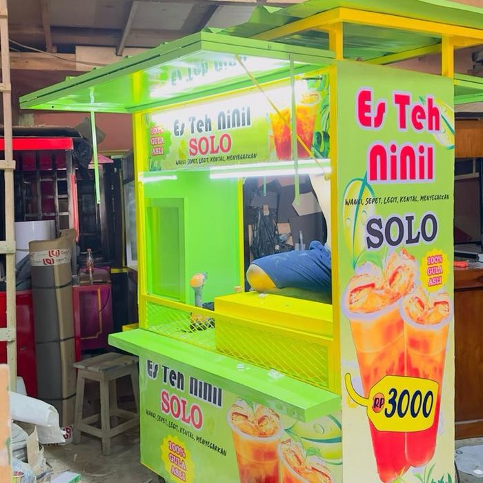 Gambar Gerobak kontainer/ booth semi kontainer/ gerobak es teh kontainer dari Nurhomsah barokah undefined Tokopedia
