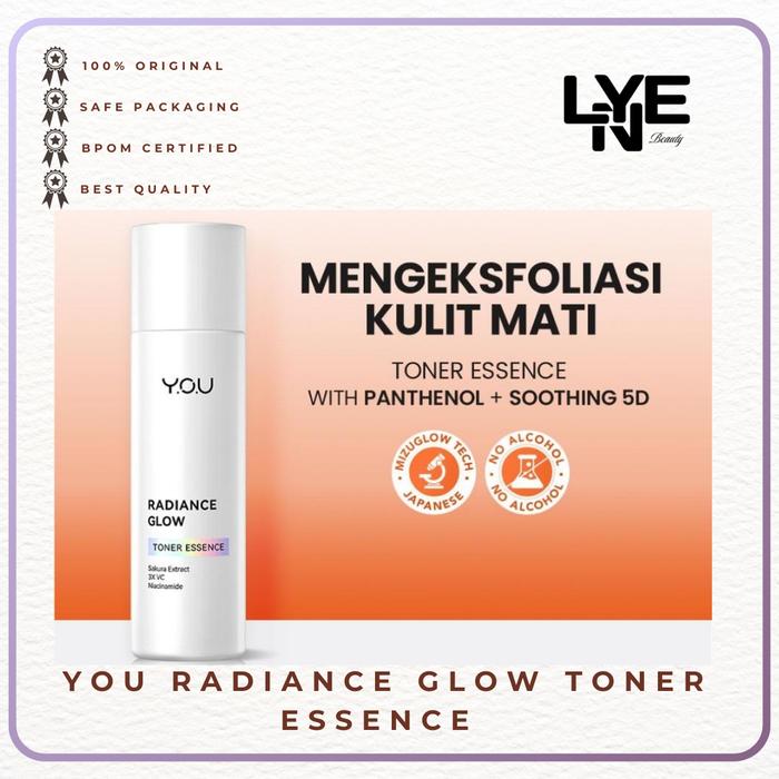 Gambar YOU Radiance Glow Toner Essence Brightening Vitamin C Niacinamide dari Lyne Beauty_NEW undefined Tokopedia