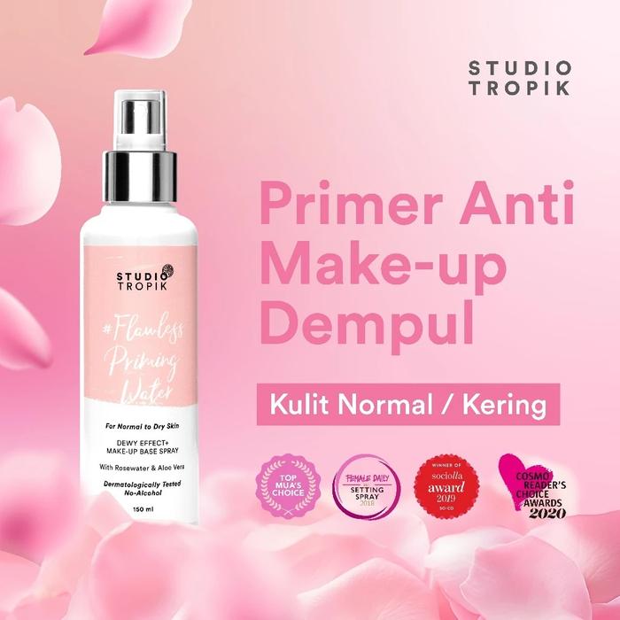Gambar STUDIO TROPIK Flawless Priming Water 30ml / 150ml - Flawless 150ml dari madame fany undefined Tokopedia