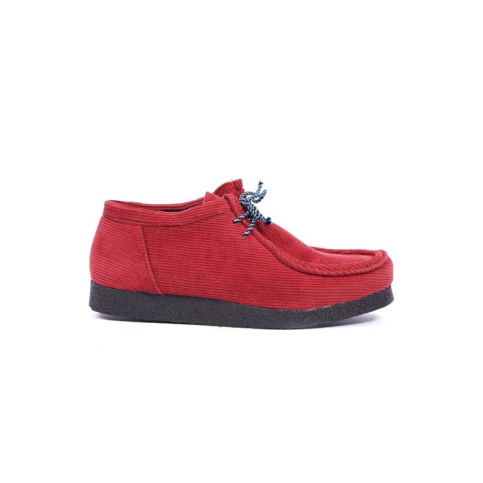 Gambar Voyagstuffofficial - Enzo Corduroy Red - Sepatu Chunky Wallabee Pria - 38, RED dari Voyagstuff_NEW Kab. Bandung Tokopedia