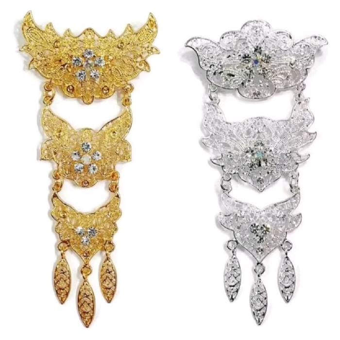 Gambar Bros dagu 3 susun kebaya tampil cantik dan elegan - 1 dari Grosir Aksesoris acc undefined Tokopedia