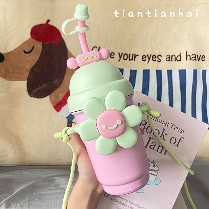 Gambar Tumblr Stainless Steel 700ml Anti Tumpah Botol Minum Termos Tahan Lama Botol Minum Anak Sekolah Unik Murah Tumblr Travel Panas Gingin - Pink Pastel dari Rumah Beruntung undefined Tokopedia