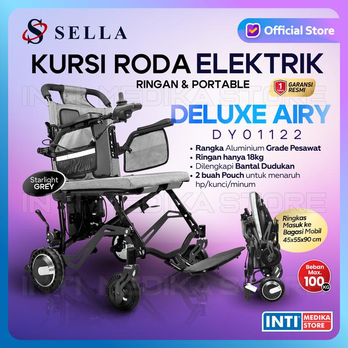 Promo [BARU] SELLA - Kursi Roda Elektrik DELUXE AIRY DY01122 ...