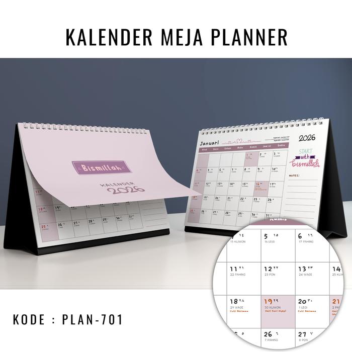 Gambar Kalender Meja Planner 2026 Aesthetic Desk Calendar - Kalender Duduk Hardcover Kokoh - 701 dari Lembar Belajar undefined Tokopedia