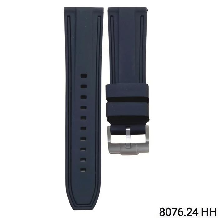 Gambar Tali Jam Tangan 24 MM Strap Rubber Quick Release Soft Silicone 8076.24 Buckle Stainless Watch Watches - 8076.24 HH dari Watch Band N strap undefined Tokopedia