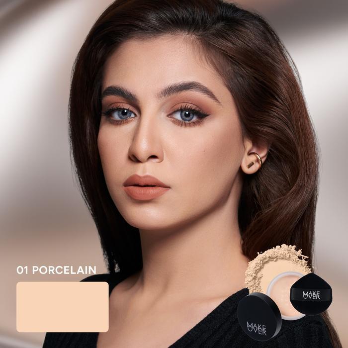 Gambar {NEW SHADE} MAKE OVER Silky Smooth Translucent Powder - Bedak tabur - 01 Porcelain (NEW) dari Surya Cantik Kemilau 4 undefined Tokopedia