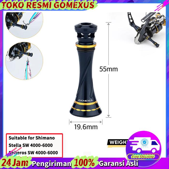 Gambar Gomexus R9 Reel Stand Protect For Shimano Stella SW Twin Power stradic Saragosa Daiwa Saltiga Certate Spinning Fishing Reels 4000-6000 Size - Blue Gold For Shimano dari Gomexus IDN undefined Tokopedia