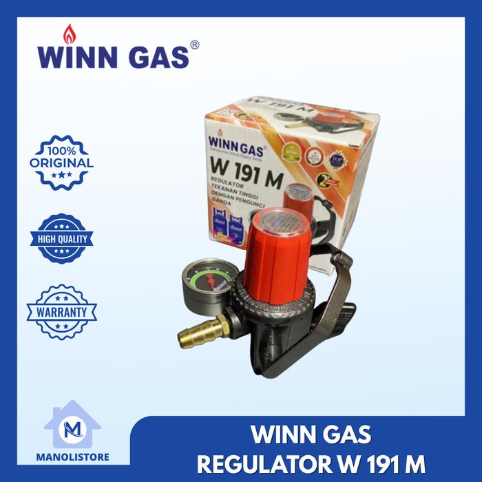 Gambar Winn Gas Regulator W 191 Meter Tekanan Tinggi + Pengunci Ganda ORIGINAL - MN dari manolistore undefined Tokopedia