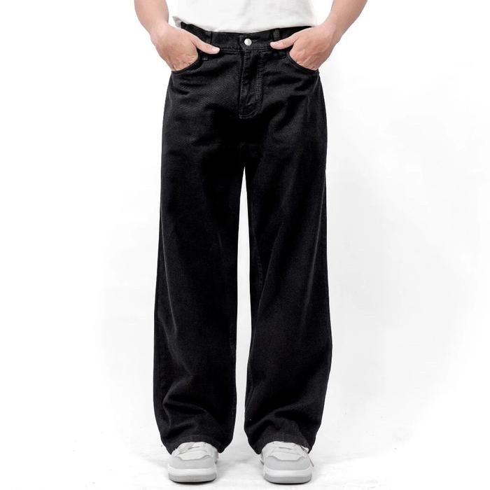 Gambar Denim Celana Jeans Pria Celana Gombrang Pria Jeans Cowok Dewasa Jeans Jumbo Korean Style Baggy Pants - hitam, 34 dari bods cloth undefined Tokopedia