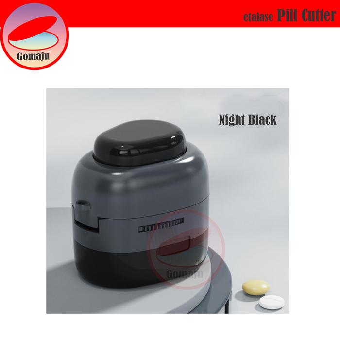 Gambar Stainless Steel Pill Cutter dan Storage Alat Potong Obat Medicine Pill Splitter - Night Black  dari Gomaju TikStor undefined Tokopedia