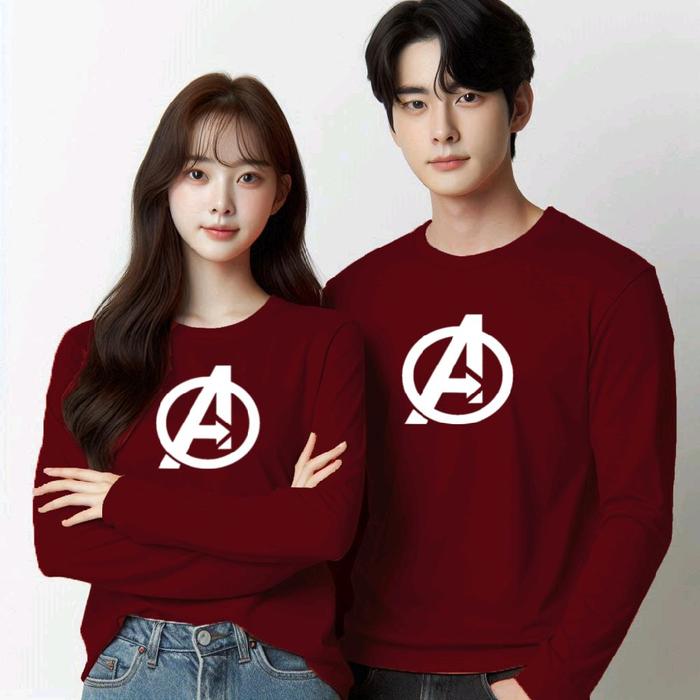 Gambar ISI 2PCS ( COWO 1 CEWE 1 ) LP ABULAT KAOS COUPLE PASANGAN UNISEX - maroon, pria M wanita m dari AgenBaju21 undefined Tokopedia