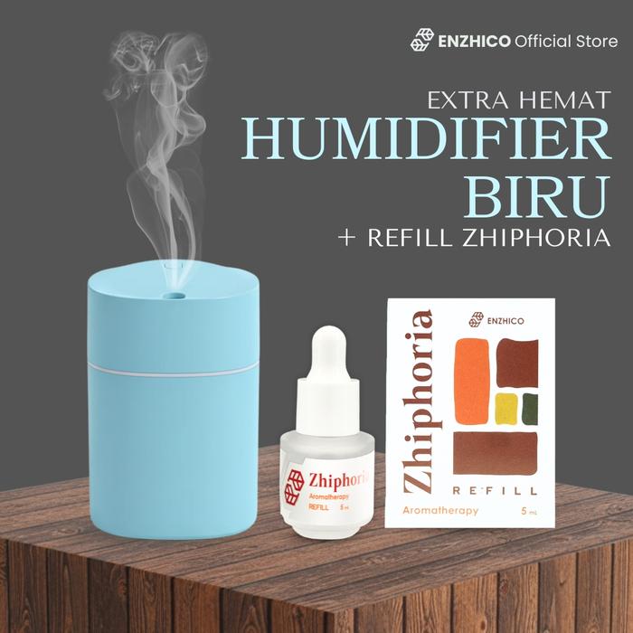 Gambar ENZHICO ZHIPHORIA Refill Aromaterapi dan HUMIDIFIER DIFFUSER Pink Dan Biru - HMD BIRU + REFILL ZHIPHORIA dari ENZHICO Official Store_NEW Kota Administrasi Jakarta Utara Tokopedia