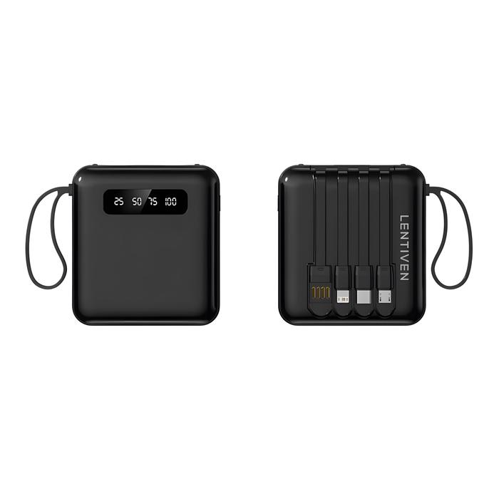 Gambar HEYCUTE LENTIVEN Power Bank 20000mAh Mini Size 4 usb Lightweight fast charging LED Senter Display YM49 Black Charger Powerbank - BLACK dari HeyCute Indonesia undefined Tokopedia