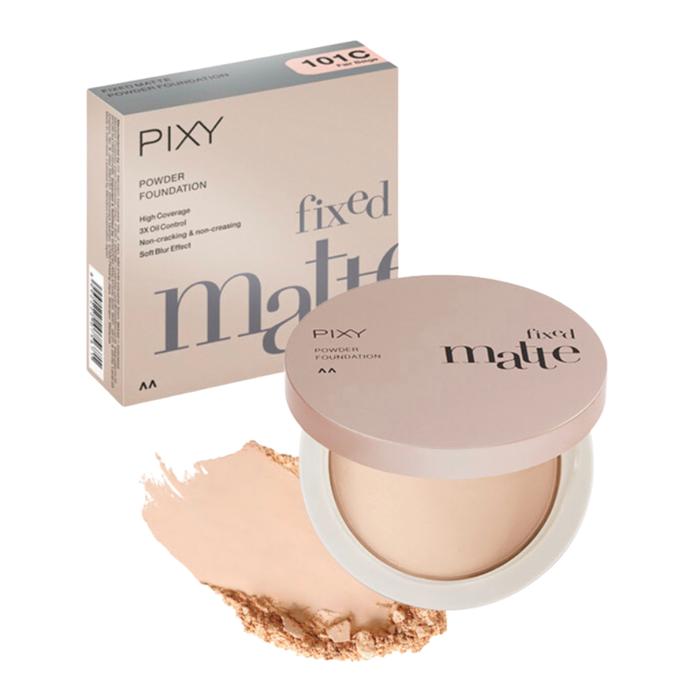 Gambar Pixy Fixed Matte Powder Foundation - Bedak Padat Full Coverage dengan Perlindungan UV Original BPOM - 101C Fair Beige dari Shavin Store undefined Tokopedia