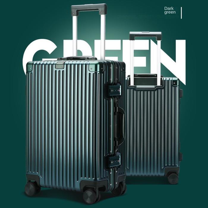 Gambar BOPAI Tas Koper Kabin Suitcase 20 Inch Full Aluminium Dual TSA Lock - GREEN dari Jackman ID_NEW undefined Tokopedia