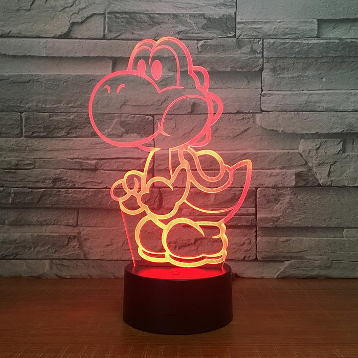 Gambar Yoshi Mario 3D LED USB Lamp Cartoon Game Figure Super dari Worldly Koleksi undefined Tokopedia