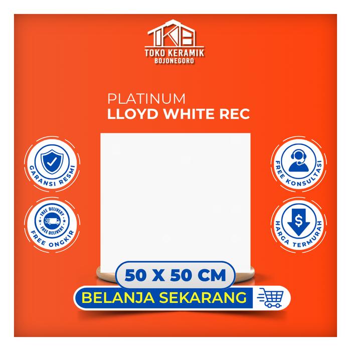 Gambar Keramik Lantai Glossy Putih Polos Keramik Cutting 50x50 cm Platinum Lloyd White dari Toko Keramik Bojonegoro undefined Tokopedia