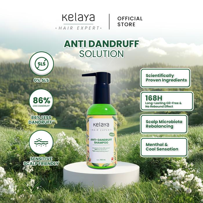 Gambar Kelaya Anti-Dandruff Shampoo 100ml Sampo ketombe Non SLS Perawatan Rambut Anti Ketombe Expert dari Kelaya Hair Treatment undefined Tokopedia