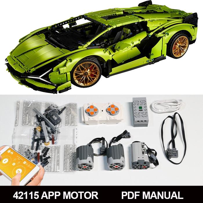 Gambar Motorized Motor for Lego Technic Lamborghini SiÃ¡n FKP 37 42115 42096 42056 42083Does not Include Toy Model, Motor System only dari BABYbluss undefined Tokopedia