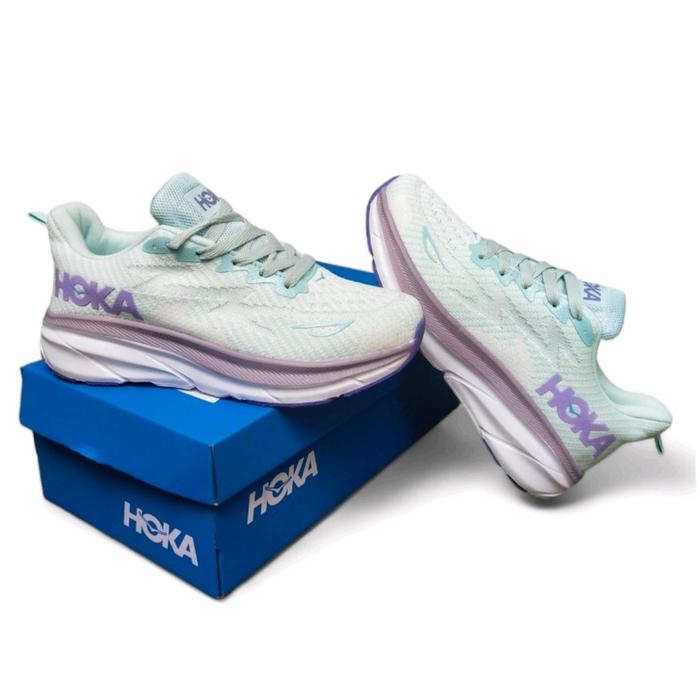 Gambar Sepatu Hoka Clifton 9 Import Vietnam / Sepatu Lari Wanita Hoka one one Clifton 9 mach 5 terlaris / Sepatu Running Hoka Clifton 9 - Tosca Ungu, 36 dari Kevin Sport91 undefined Tokopedia