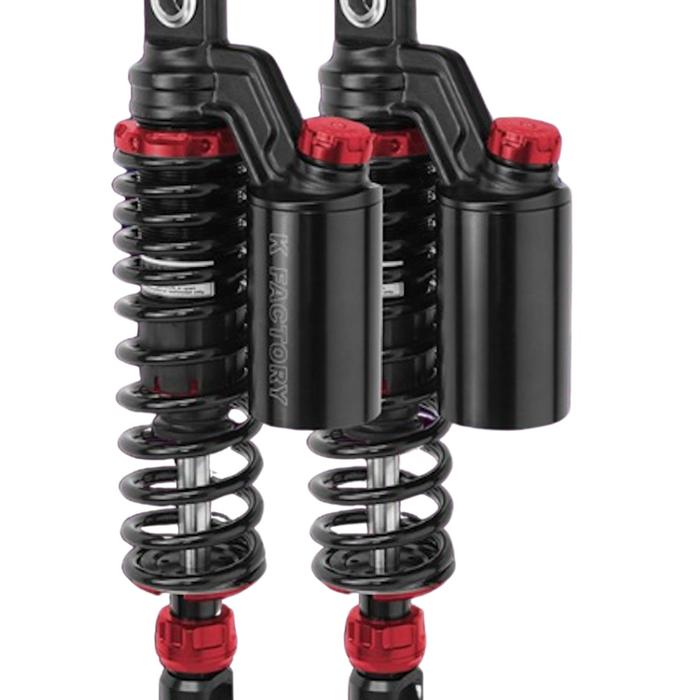 Gambar shock breaker shockbreaker merk K Factory model KTC RACING EXTREME - Aerox - PCX - Nmax old new neo alpha turbo - BLACK/BLUE, NMAX NEW (310mm) dari Gentlemen Shops undefined 2 Tokopedia