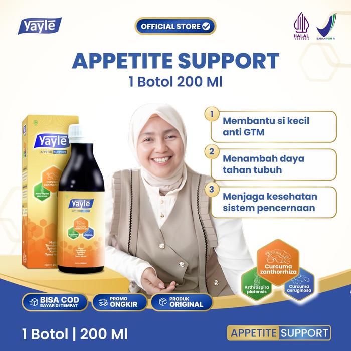 Gambar [EXCLUSIVE CUT ANGGI] YAYLE ALL VARIAN MEMBANTU TUMBUH KEMBANG MULAI 1+ | Ukuran 120 - 200 ml - Yayle Appetite Bantu Lancar Penyerapan, Ukuran 200 ML dari Yayle Indonesia undefined Tokopedia