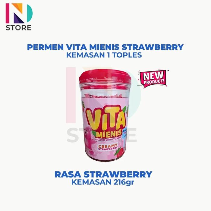 Gambar PERMEN YUPI STRAWBERRY KISS JAR 300GR 1 TOPLES/YUPI TOPLES - YUPI VITA MIENIS STRAWBERRY 216GR dari NDSTOREMDN_NEW undefined Tokopedia