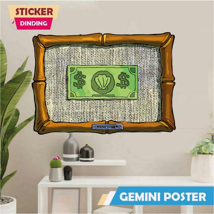 Gambar Sticker Vinyl Uang Pertama Tuan Krab - Model Terbaru dari GeminiPosterStore undefined Tokopedia