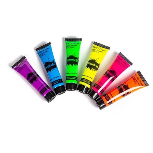 Gambar 6 Warna/25ML Face Painting Glow In The Dark Dark Face Painting Halloween Body Face Painting Cat Wajah Painting Crayon - 1SET dari Oenothera undefined Tokopedia