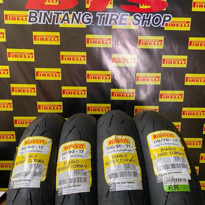 Gambar Ban Pirelli Soft Compound Diablo Rosso Corsa II Tubles Anti-slip-Ban Race Rekomendasi Ban Harian Terbaik - 90/80-14 DRC II dari Bintang Tire Shop undefined Tokopedia