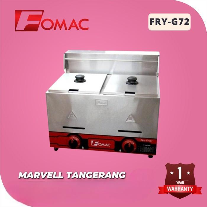 Gambar Deep Fryer Gas Penggorengan 2 Tank FOMAC FRY-G72 / Gas Fryer Double dari Marvell Tangerang undefined Tokopedia