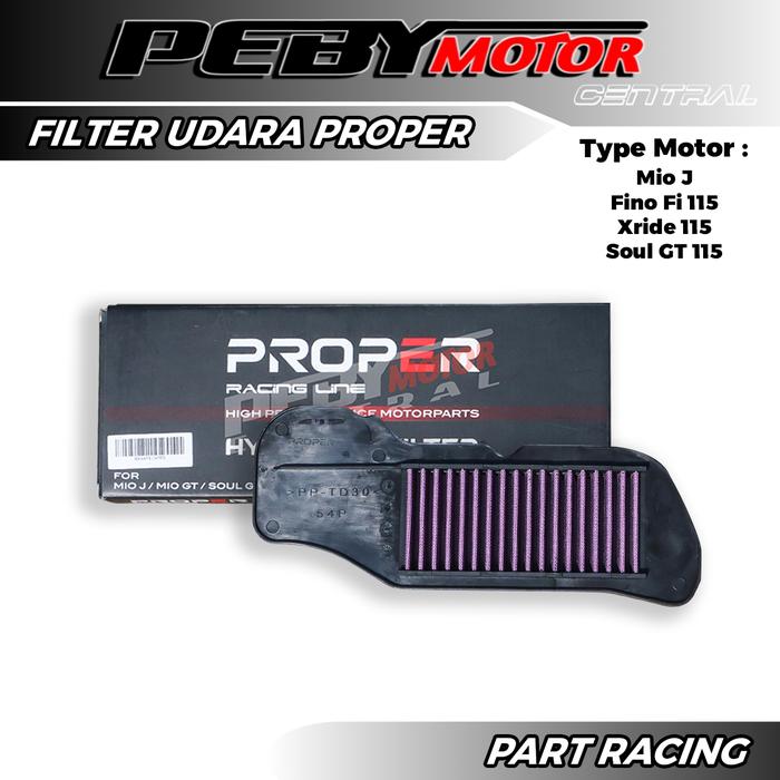 Gambar Filter Udara Mio J Soul GT 115 Fino Fi 115 Xride 115 ORIGINAL PROPER RACING LINE dari Peby Motor Central undefined Tokopedia