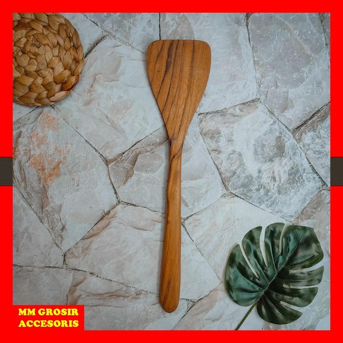Gambar Sutil Spatula Segitiga Kayu Jati - Sutil, Standar dari MM Grosir Accesoris_NEW undefined Tokopedia