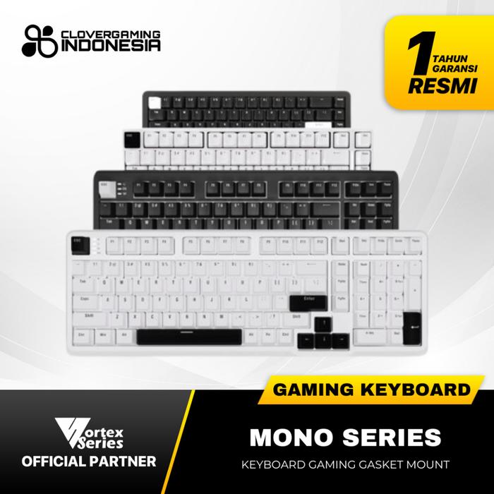 Gambar VortexSeries MONO SERIES Wired Mechanical Keyboard Gasket Mount Hotswappable 5 Pin Switch NKRO Vortex Mono dari firmanstoreeee12 undefined Tokopedia