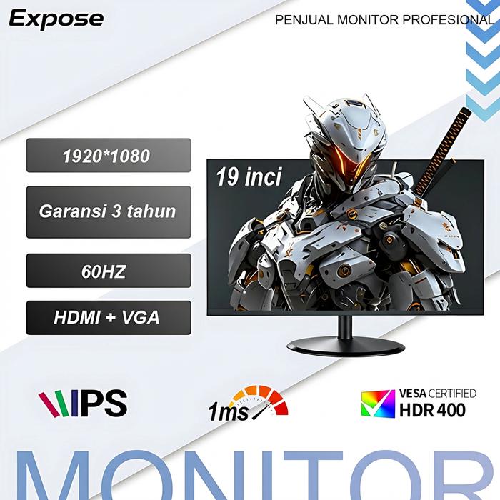 Promo 【Gratis Speaker】Monitor pc komputer 19-27 inch monitor gaming ...