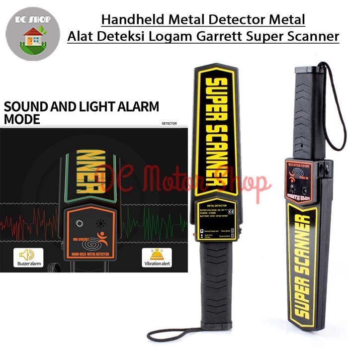 Gambar Handheld Metal Detector Metal Alat Deteksi Logam Garrett Super Scanner Berkualitas - Tanpa Baterai dari januarimarkett undefined Tokopedia