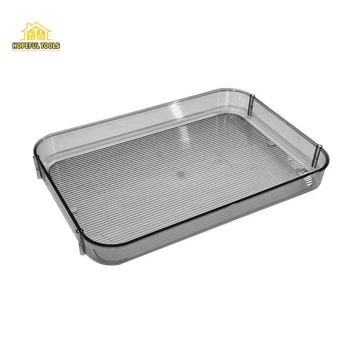 Gambar Rak Penyimpanan Serbaguna Simpan Makeup Snack Aksesoris 2 3 SUSUN & Nampan Persegi Panjang Bahan Plastik G16/17/18 - Abu (1 SUSUN) dari Hopeful Tools undefined Tokopedia